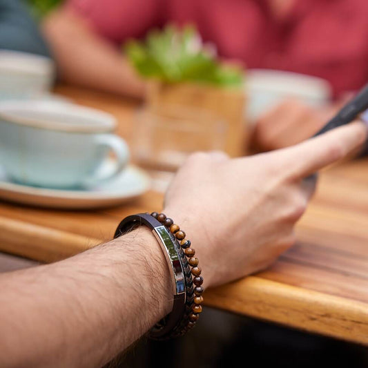 Men's leather bracelet - Skanör