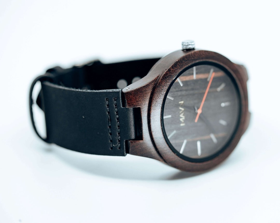 träklocka, ur för män, Herr klocka från MAVN för män,  herrklocka, träklocka, klassisk, lättviktig, japansk quartz, presentidé