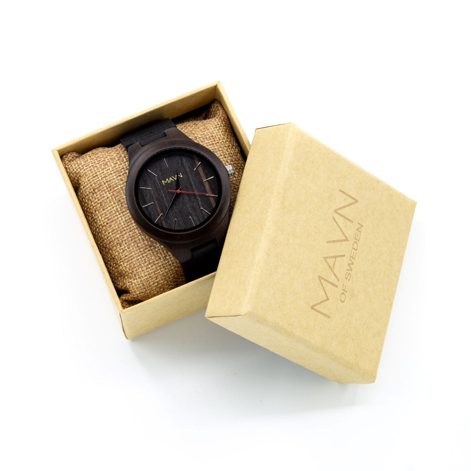 herrklocka, träklocka, klassisk, lättviktig, japansk quartz, presentidé